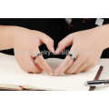 Mode machen Sie Ihr Versprechen handgefertigte Paar Ringe für Frauen Engagement Tanishq